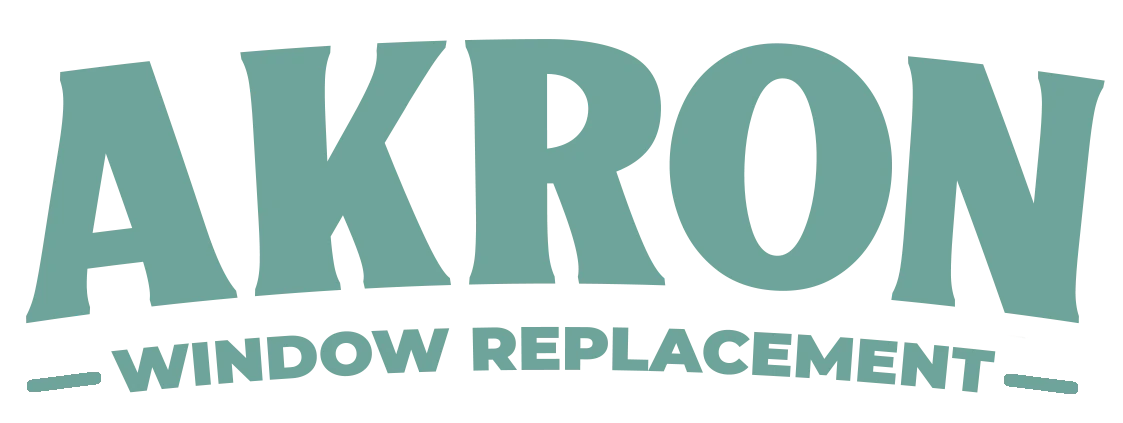 Akron Window Replacement website logo Teal